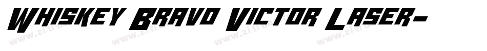 Whiskey Bravo Victor Laser字体转换